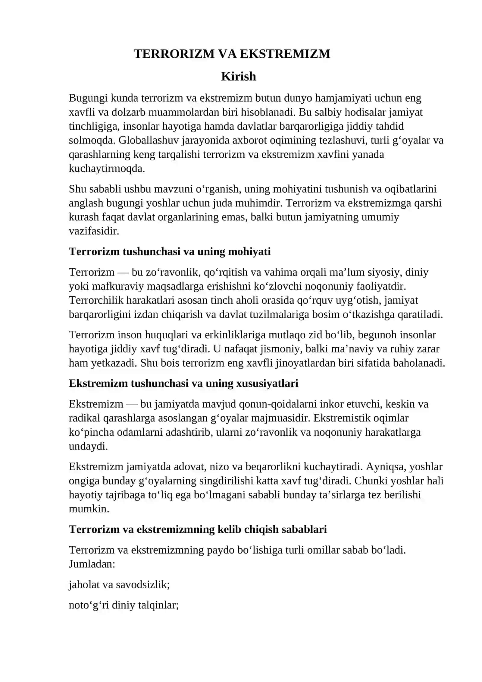 Terrorizm va ekstremizm 3