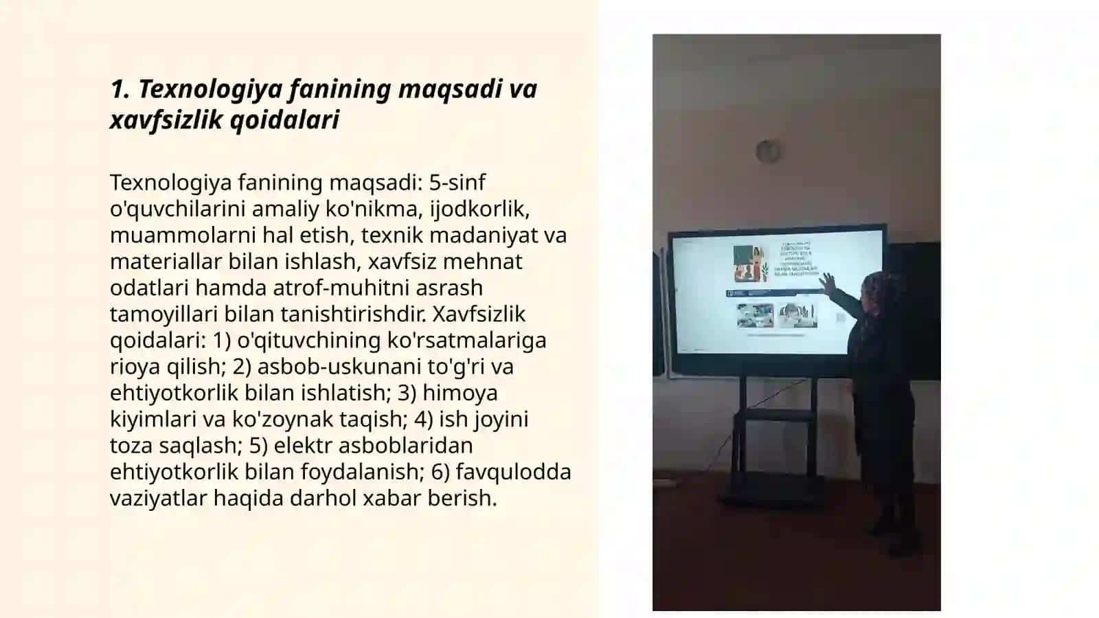 Texnologiya fanining mazmuni 3
