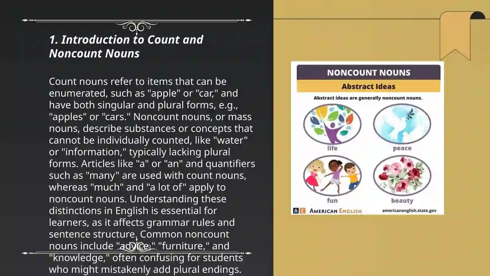 Count and Noncount Nouns 3