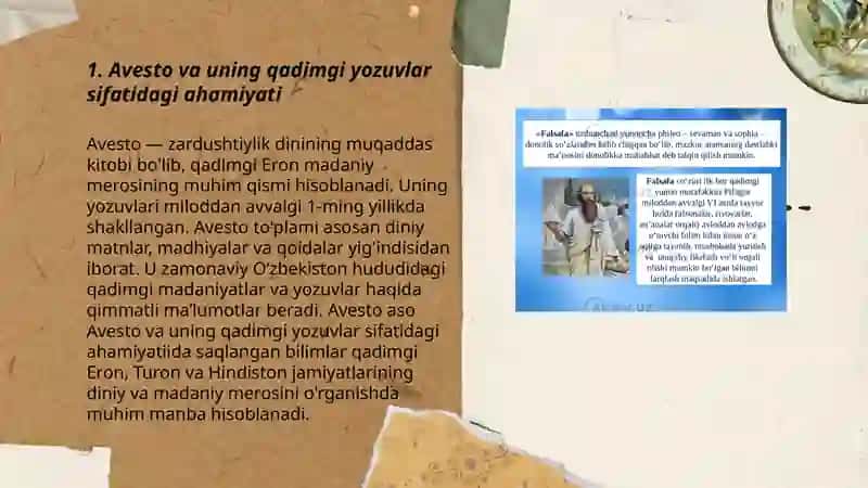 Avesto, Behustun, Persopoldagi yozuvlar 3