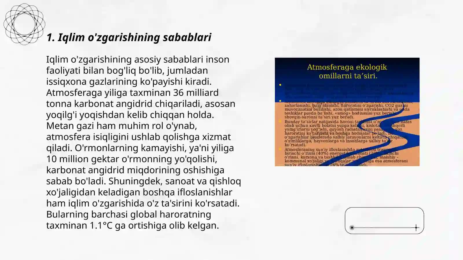 Iqlim o'zgarishi va atrof muhit 3