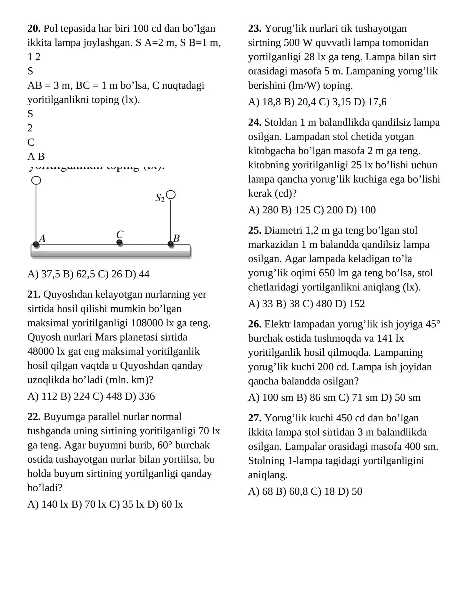FOTOMETRIYA Test Baza 3