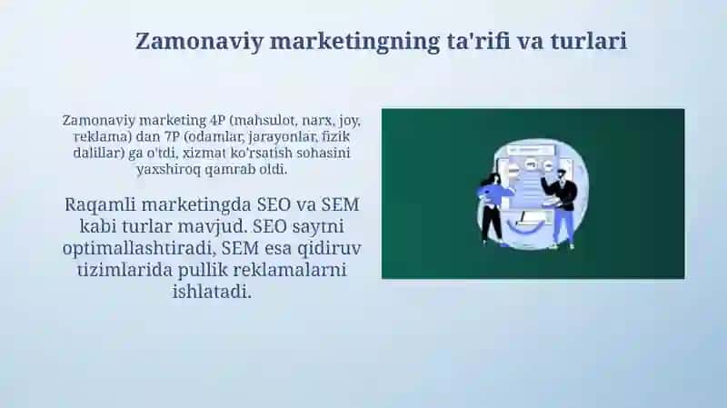 Zamonaviy marketing va uning turlari 3