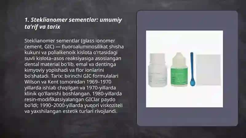 Steklianomer sementlar 3