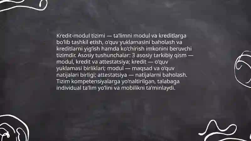 Kredit-modul tizimi 3