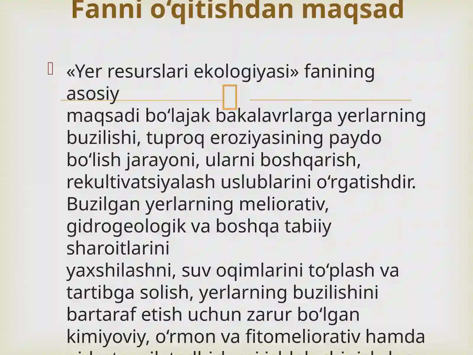 YER RESURSLARI EKOLOGIYASI 3
