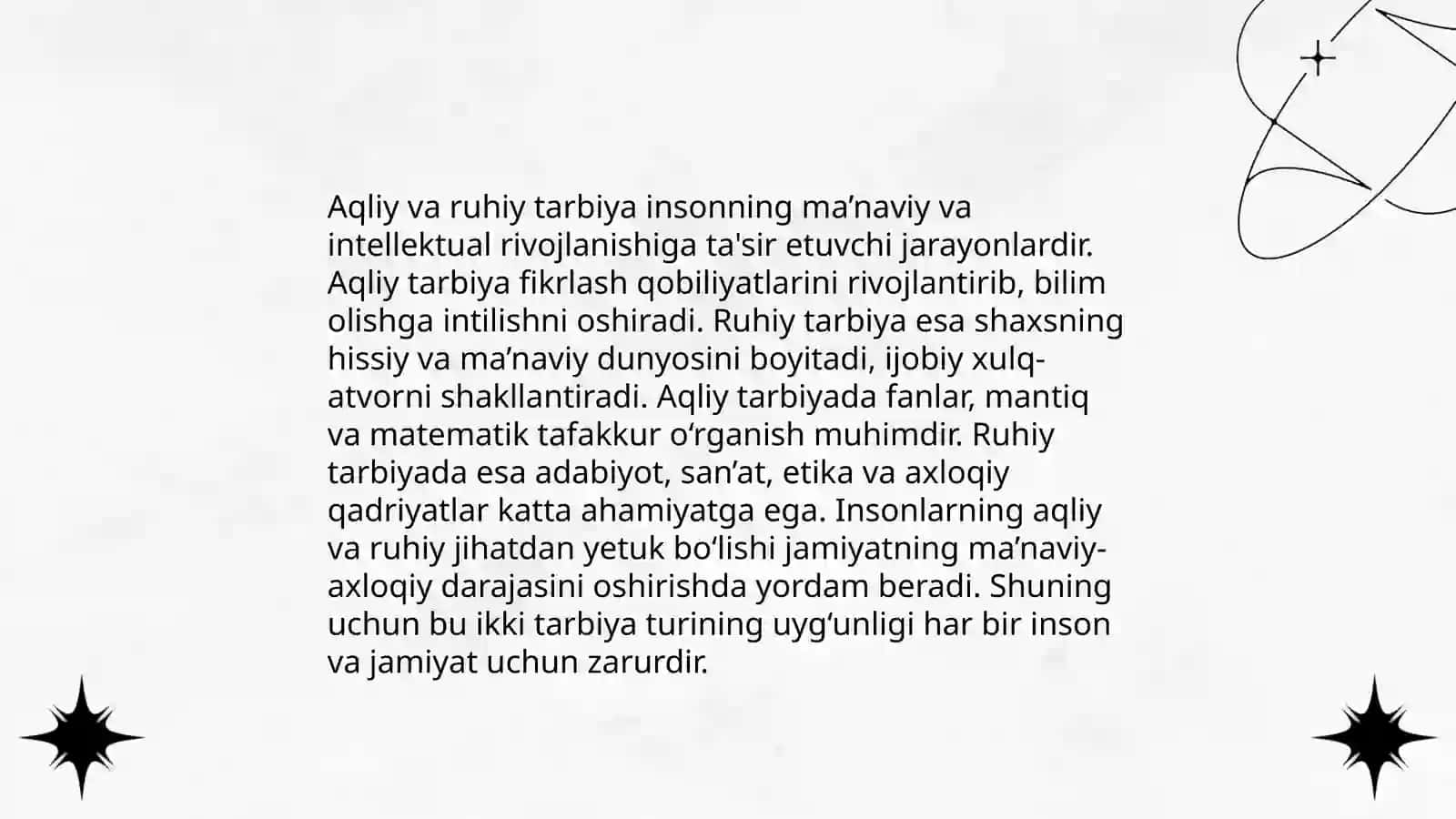 Aqliy tarbiya 3