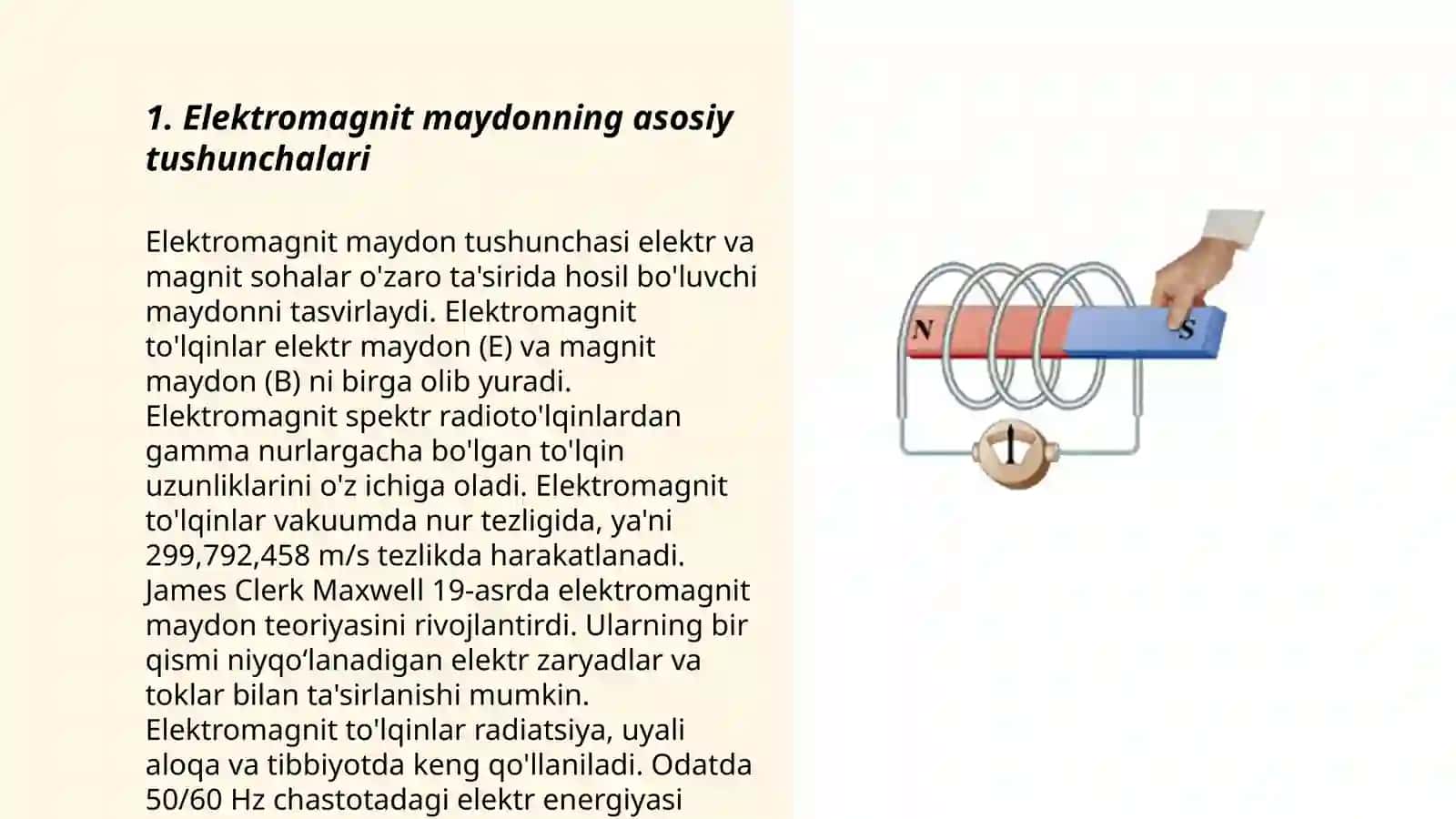 Boʻshliqda elektromagnit maydon 3