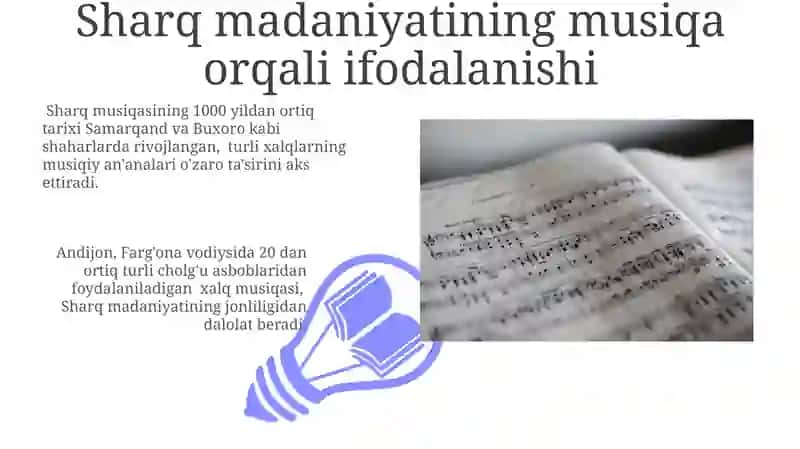 Sharq madaniyatining musiqa orqali ifodalanishi 3