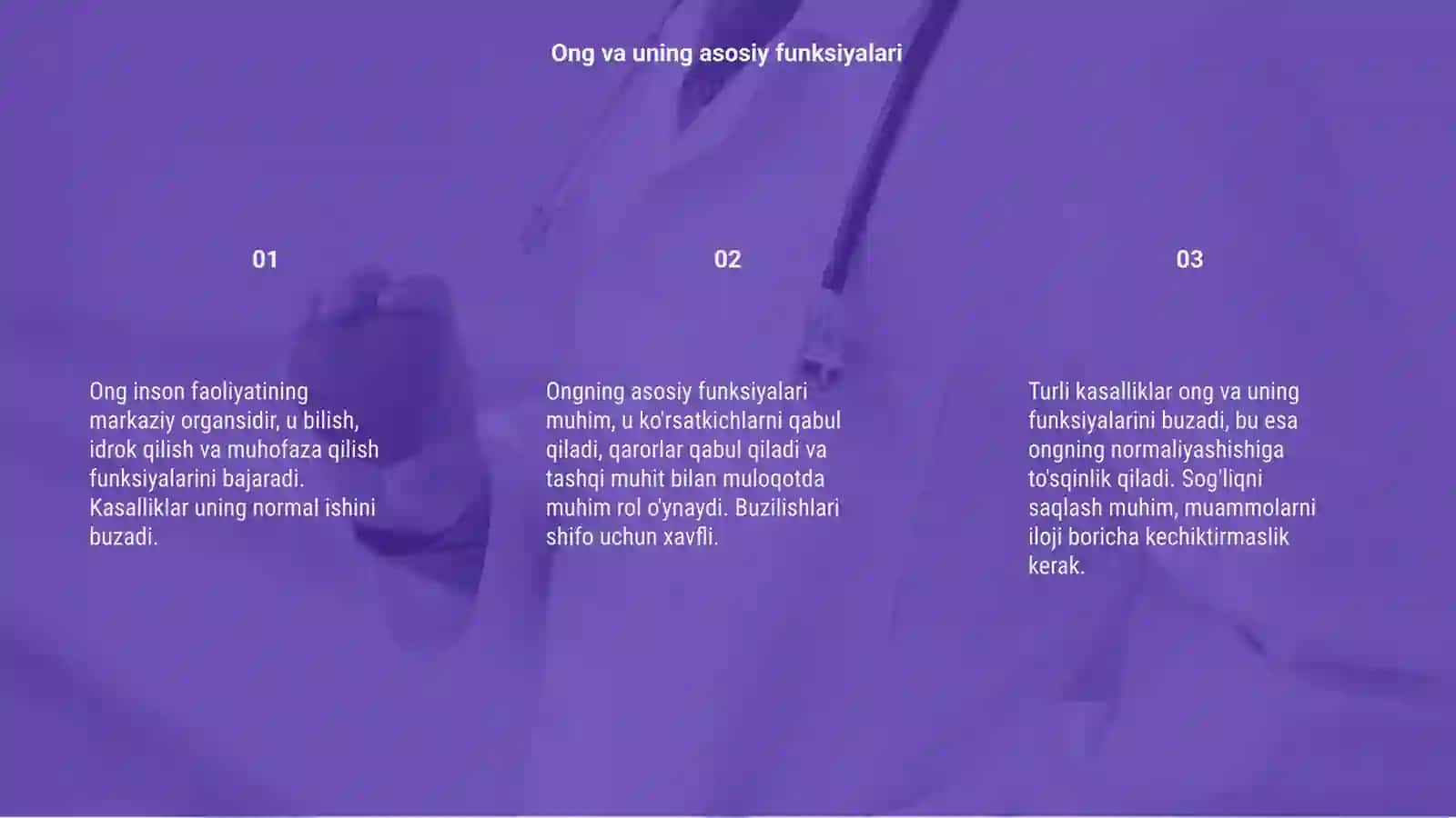 Ong va uning turli kasalliklarda buzulishi 3