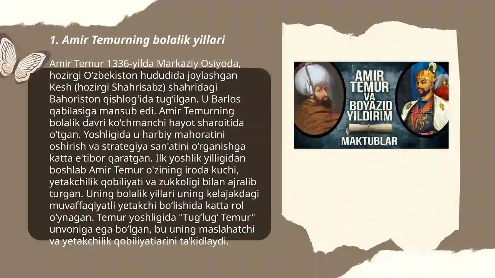 Amir Temur mening nigohim ostida 3