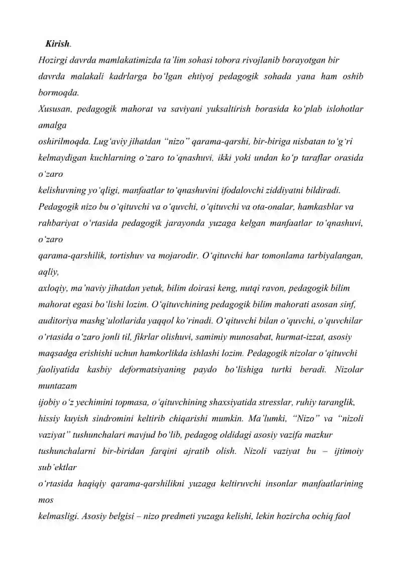 Pedagogik konflikt(nizo)larning turlari 3