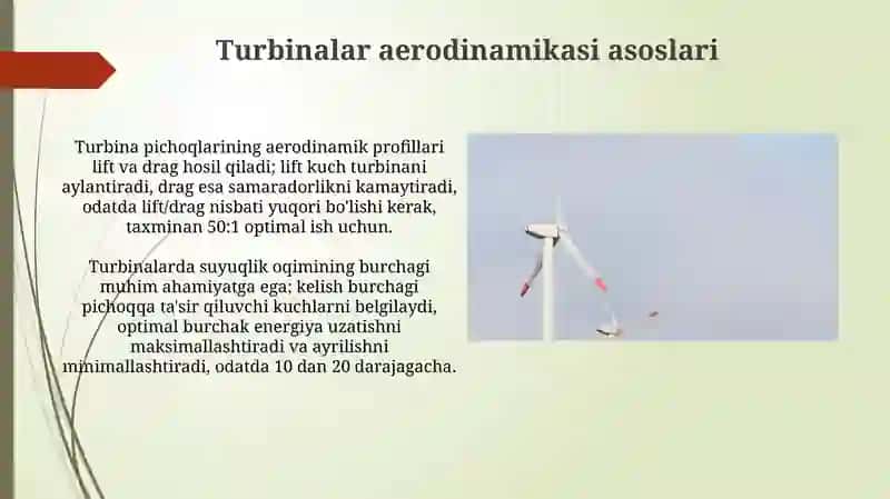 Turbina va Aerodinamika 3