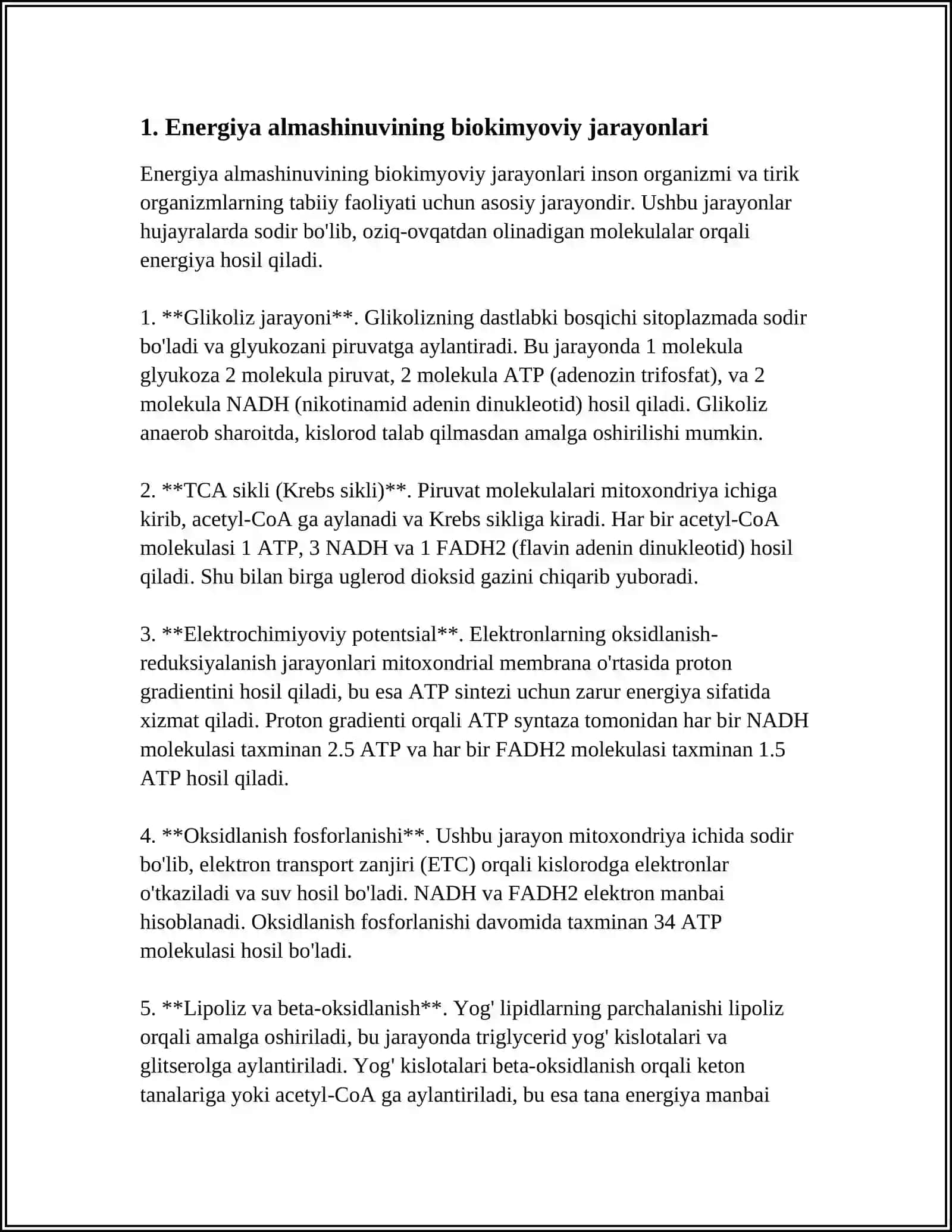 ENERGIYA ALMASHINUVINING BOSHQARILISHI BIOKIMYOSI 3