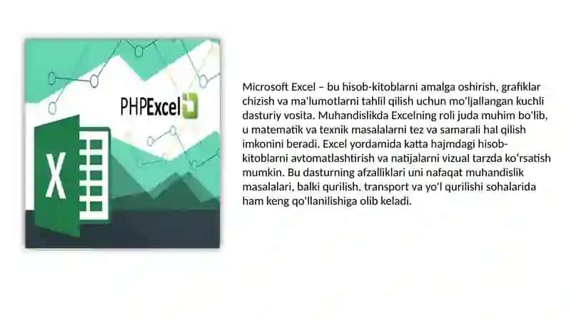 Microsoft Excel’da muhandislik masalalarini yechish 3