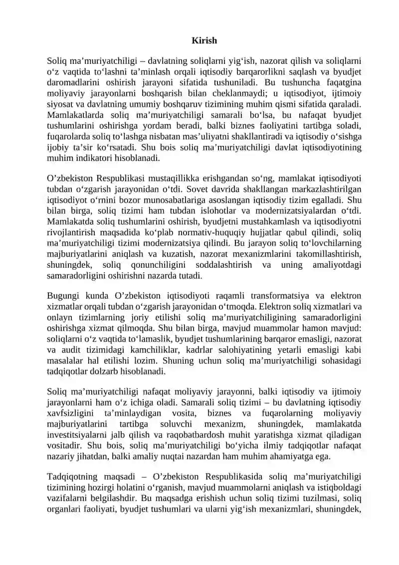 O’zbekiston Respublikasida soliq ma’muriyatchiligi 3