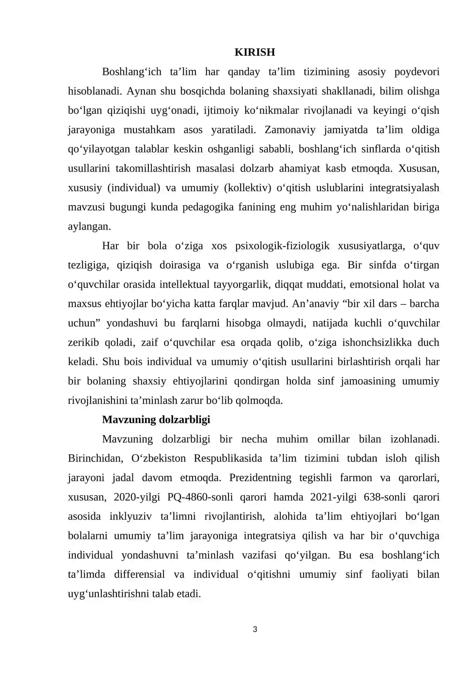 Boshlang‘ich ta’limda xususiy va umumiy o‘qitish uslubiyatini integratsiyasi 3