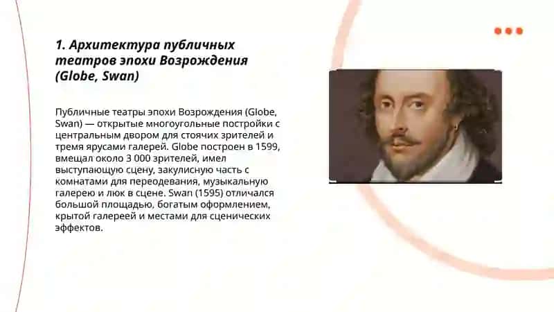 Строение театра Эпохи Возрождения трагедий Шекспира 3