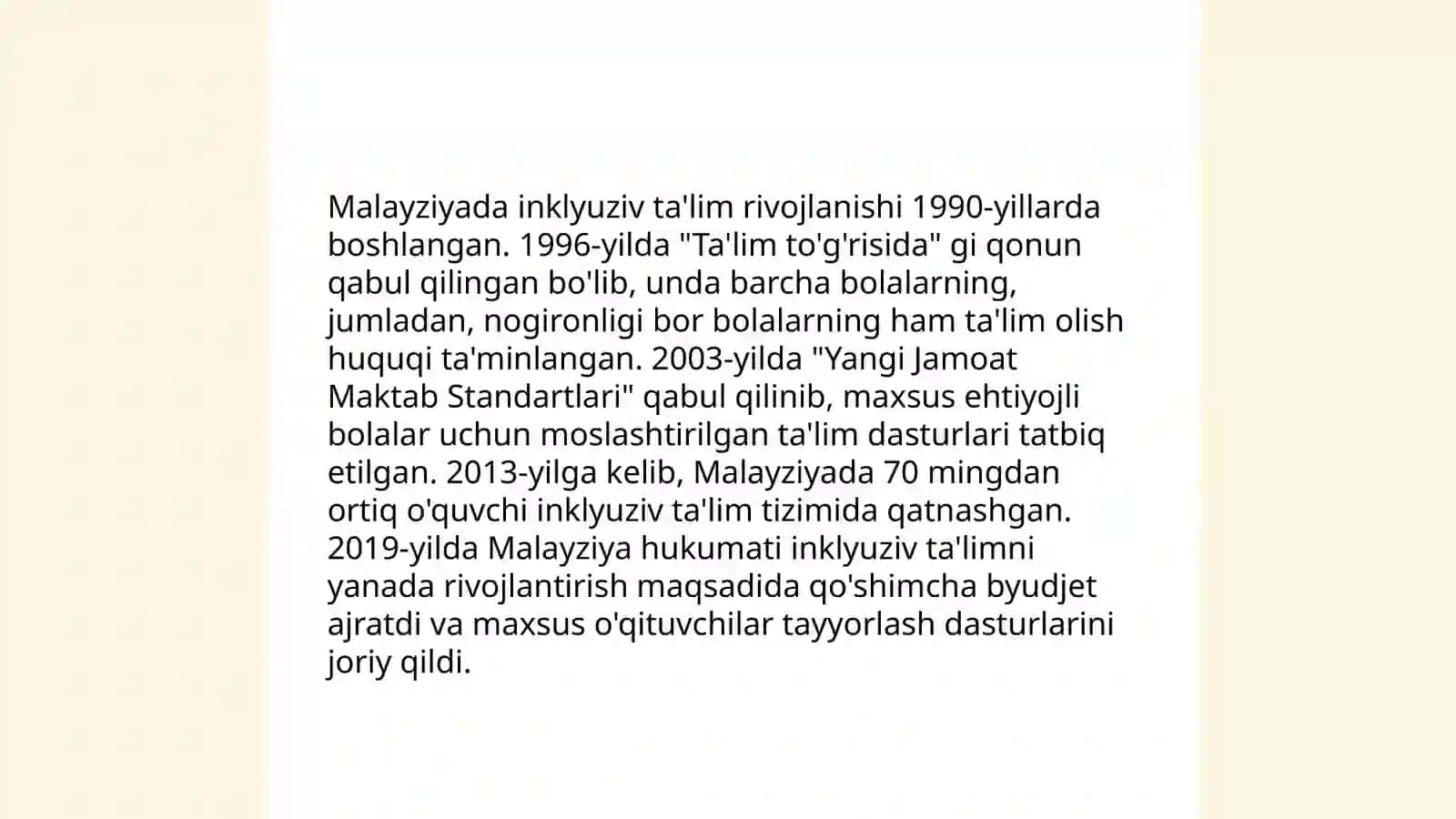 Malayziyaning Inklyuziv taʼlim tizimi 3