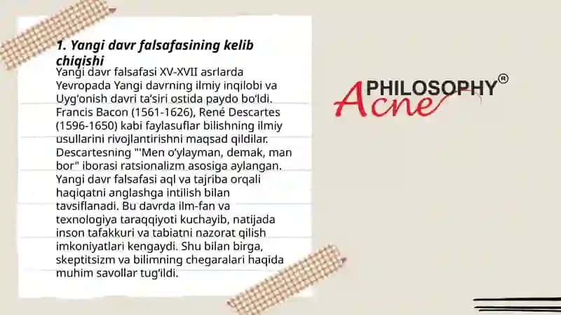 Yangi davr falsafasi 3