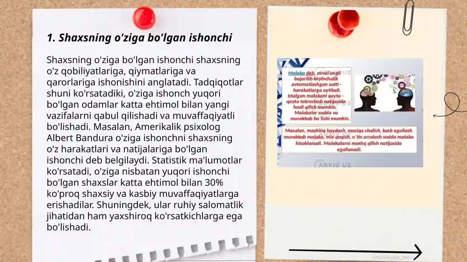 Shaxsning malaka va odatlari 3