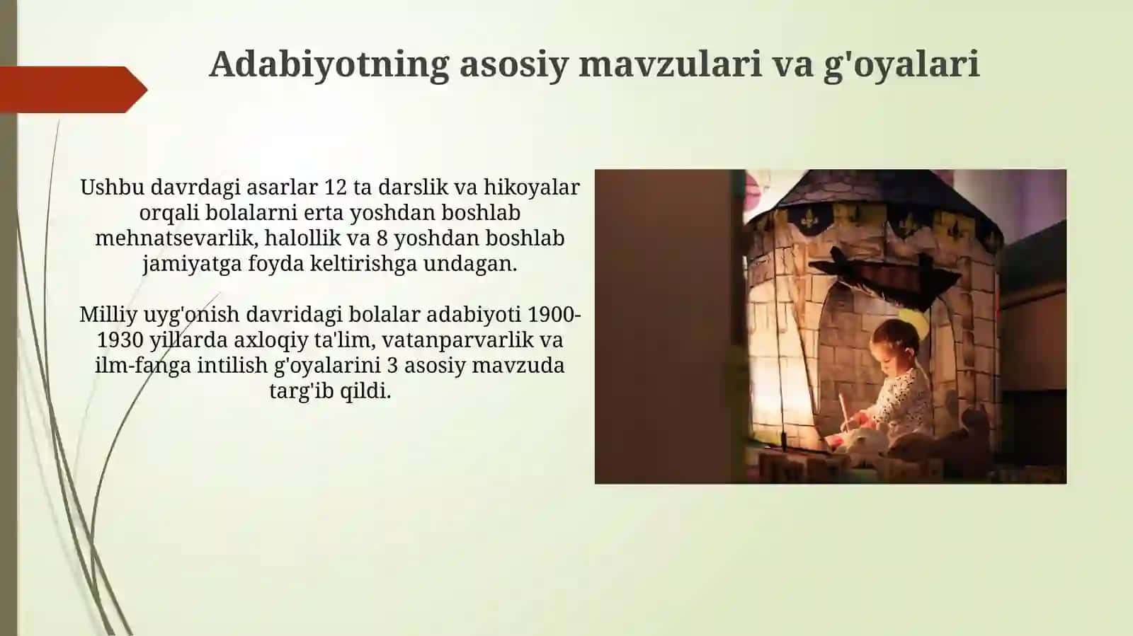 Milliy uyģonish davri òzbek bollalar adabiyoti 3