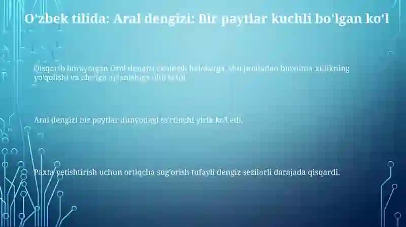 Orol dengizi va uning ekologik muammolari 3