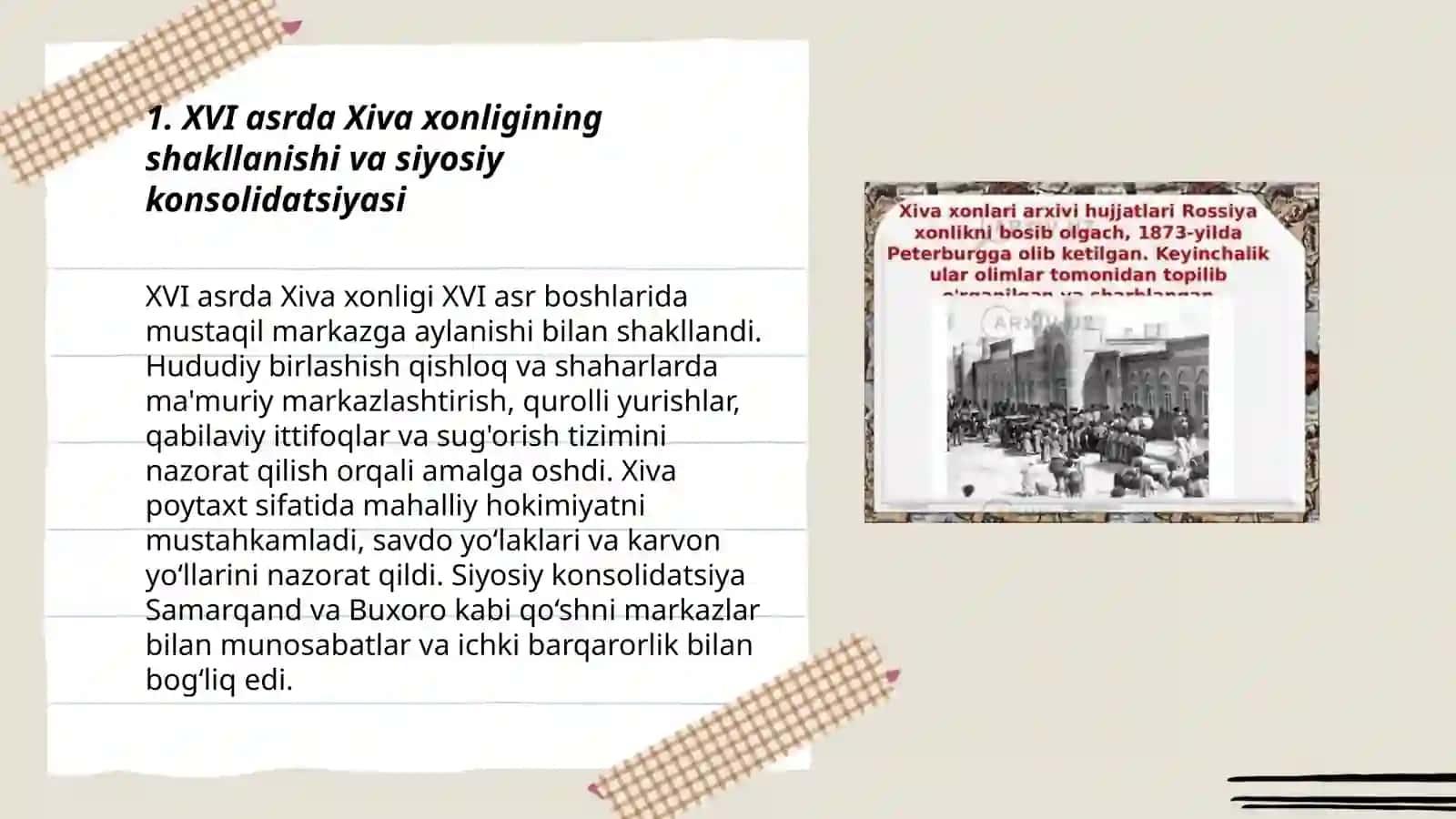 XVI-XIX-asr ikkinchi yarmida Xiva xonligining siyosiy tarixi 3