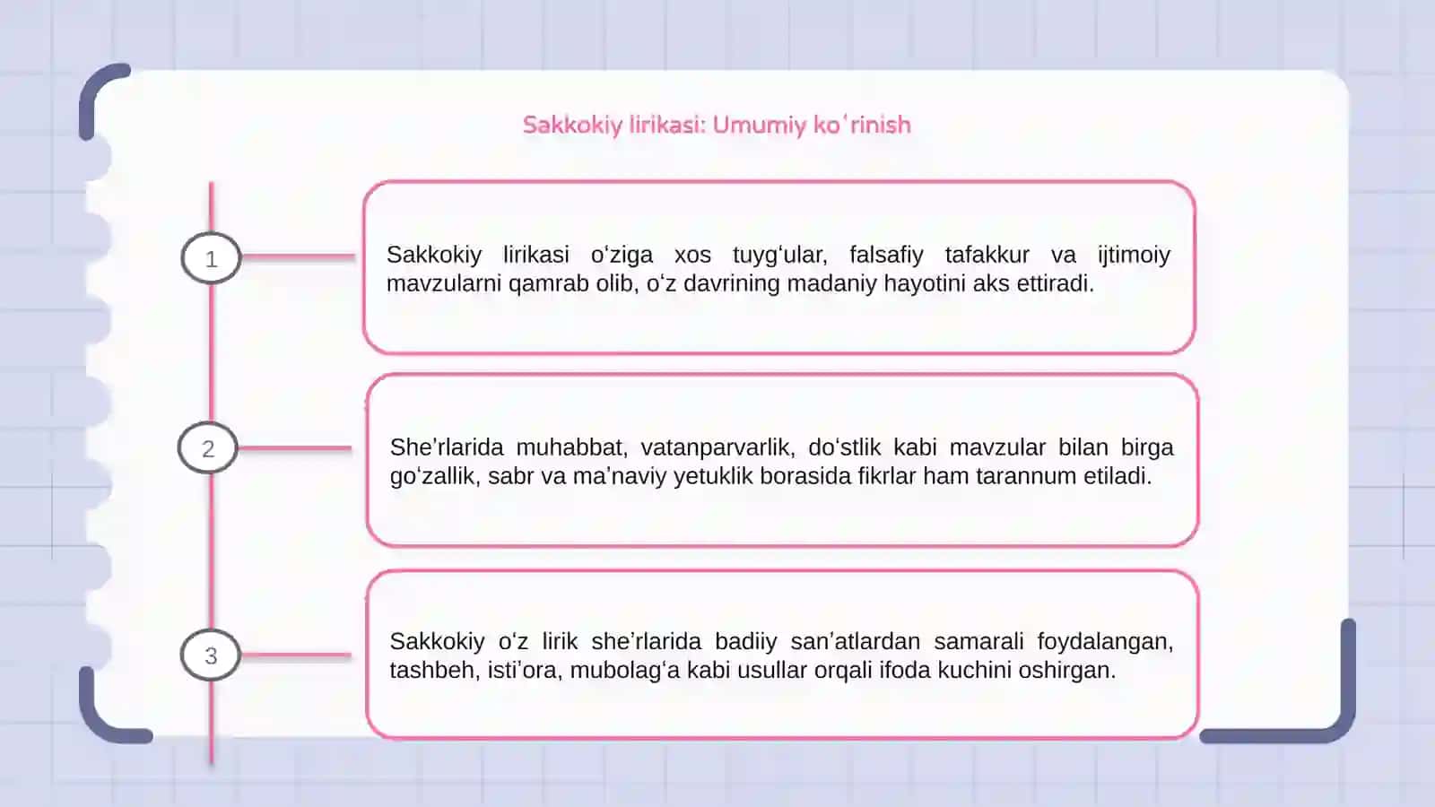 Sakkokiy lirikasi 3