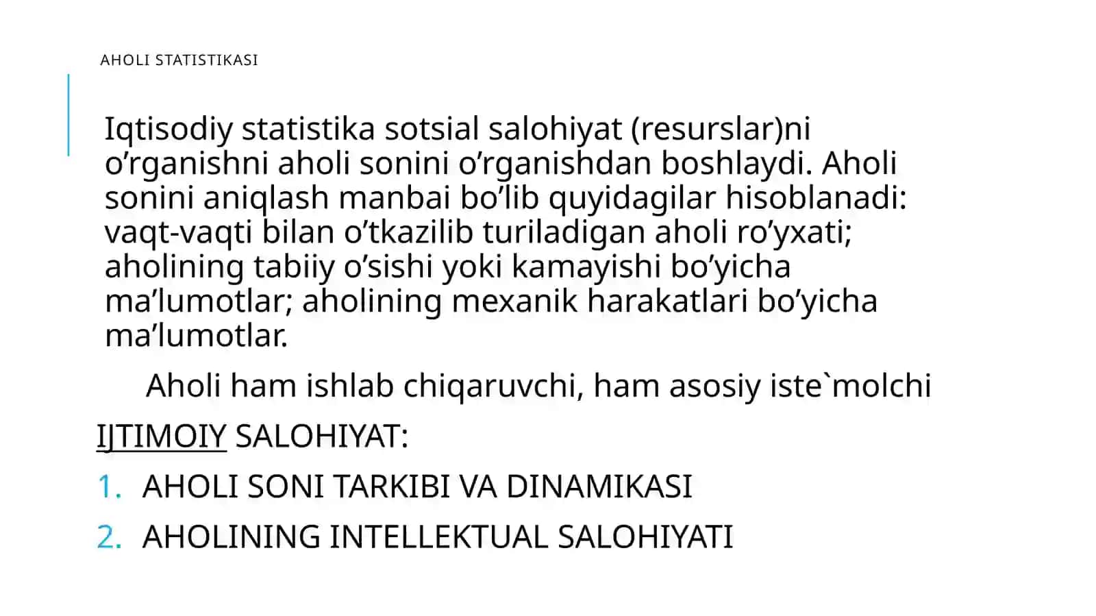Aholistatistikasi 3