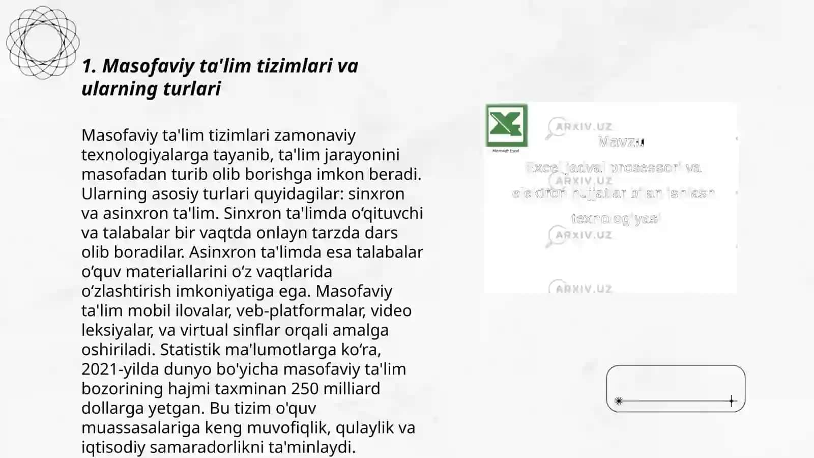 Masofaviy ta'lim tizimlari 3