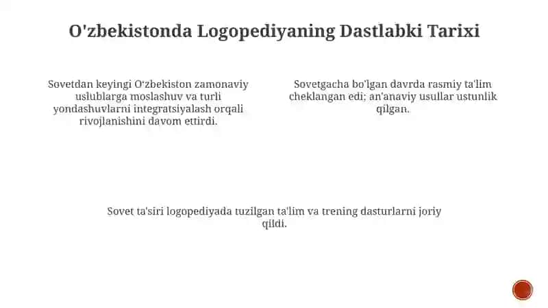 O'zbekistonda Logopediyaning Rivojlanishi 3