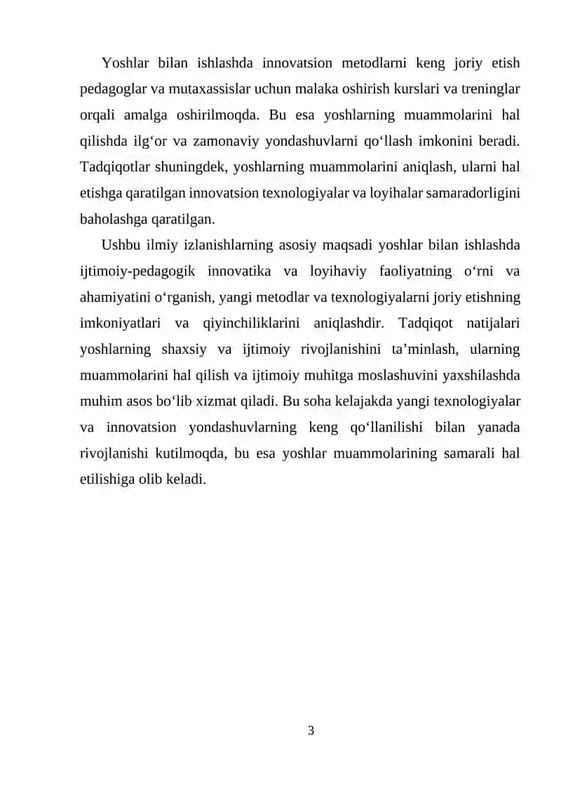 Ijtimoiy-pedagogik innovatika va loyihaviy faoliyat 3