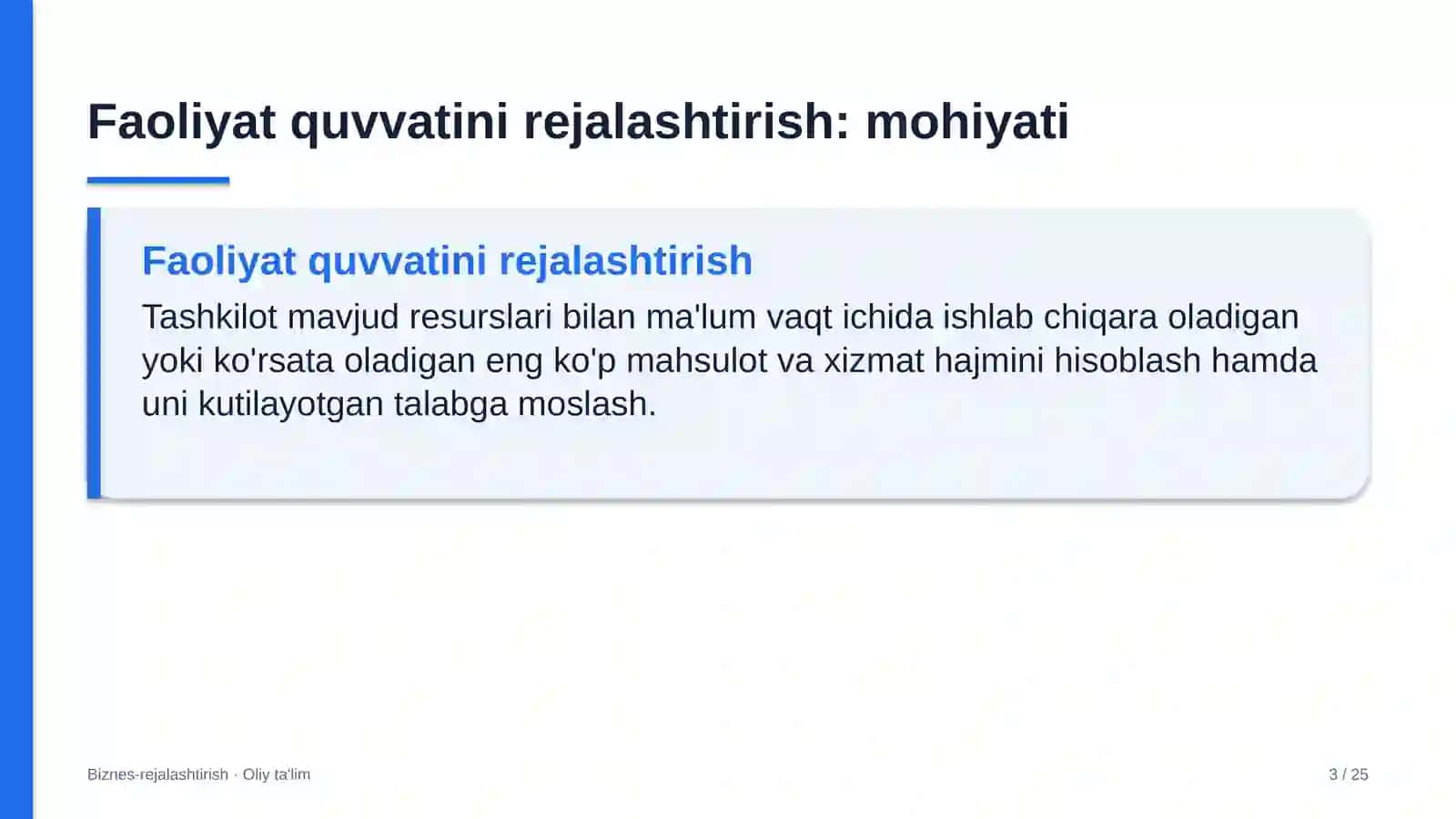 Bolalar shifoxonalarida faoliyat quvvatini rejalashtirish 3