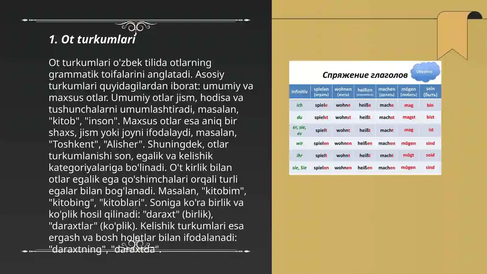 Grammatik kategoriya, grammatik shakl va ta'limot 3