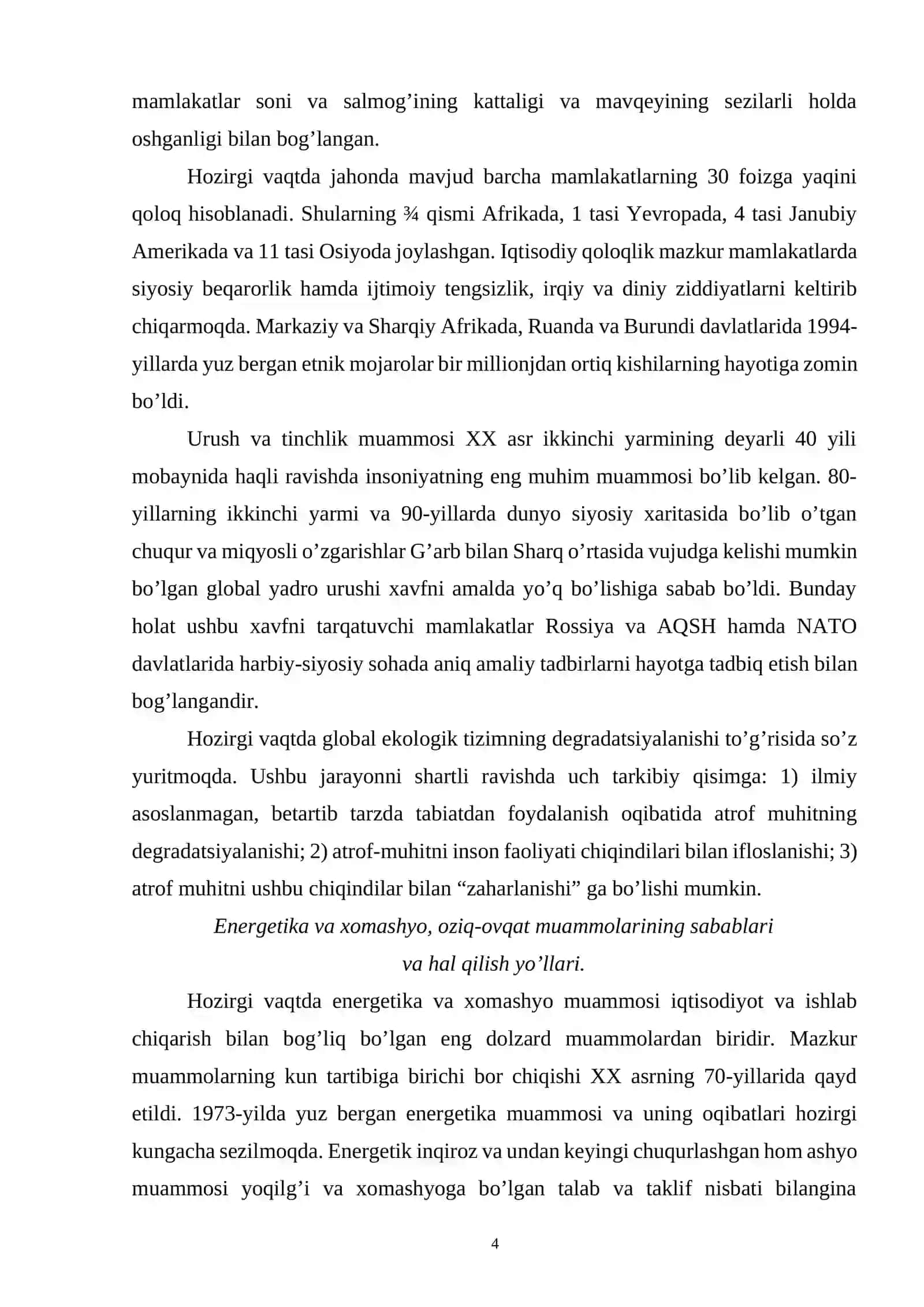 GLOBAL VA EKOLOGIK MUAMMOLAR 3