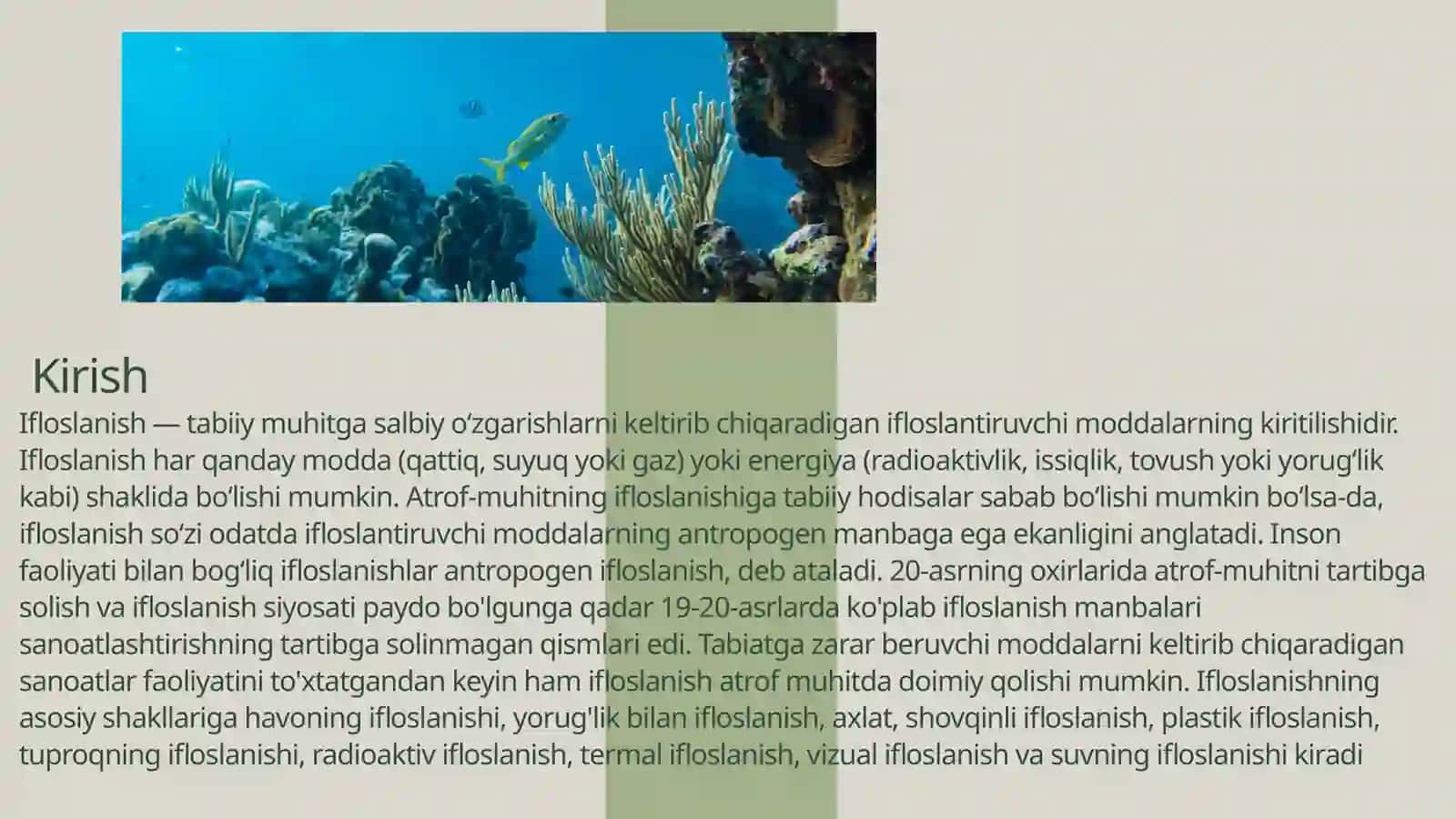 Atrof-muhit ifloslanishi va uning turlari 3
