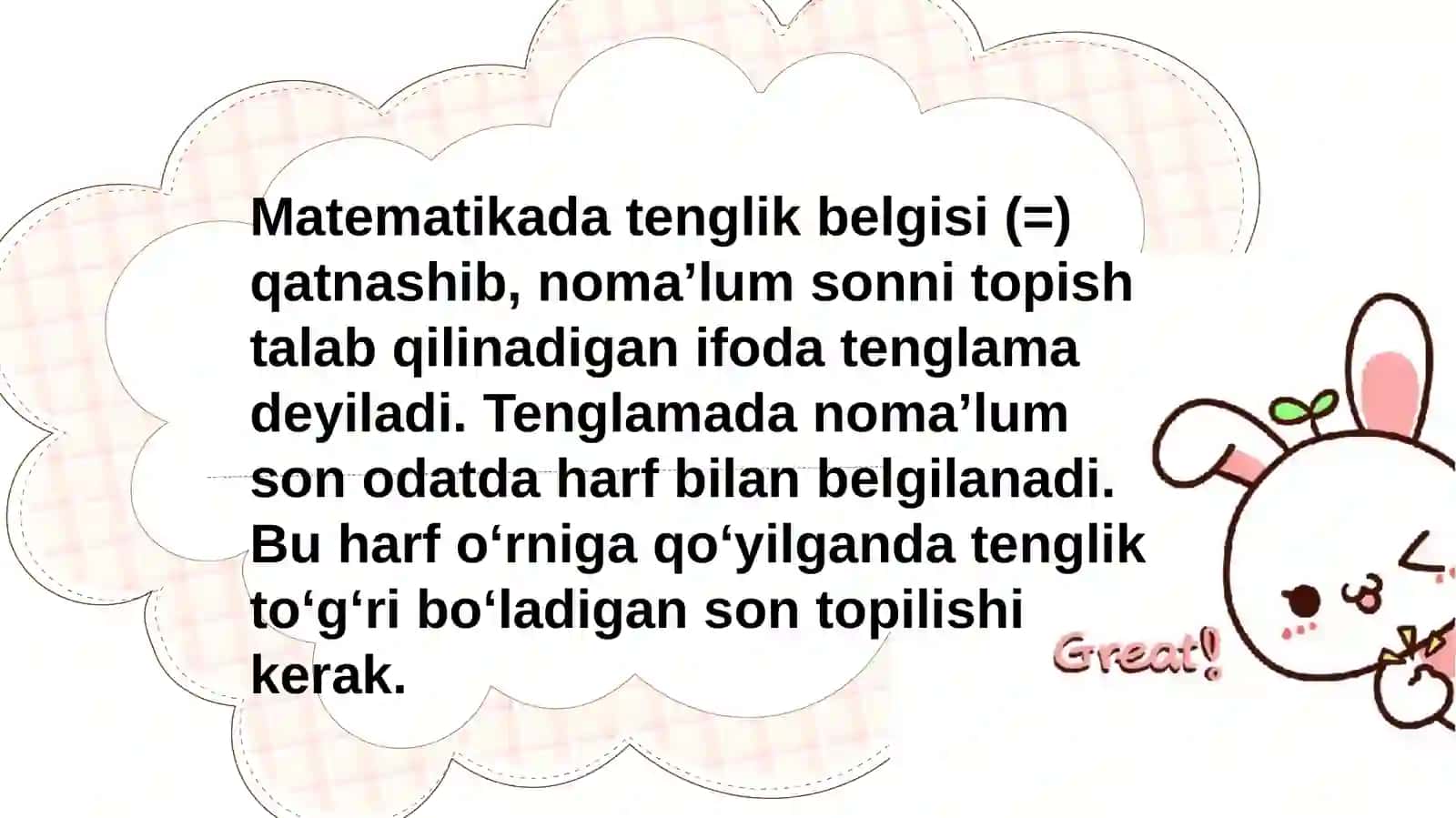 Tenglama va uni yechishga o'zgarish usullari 3