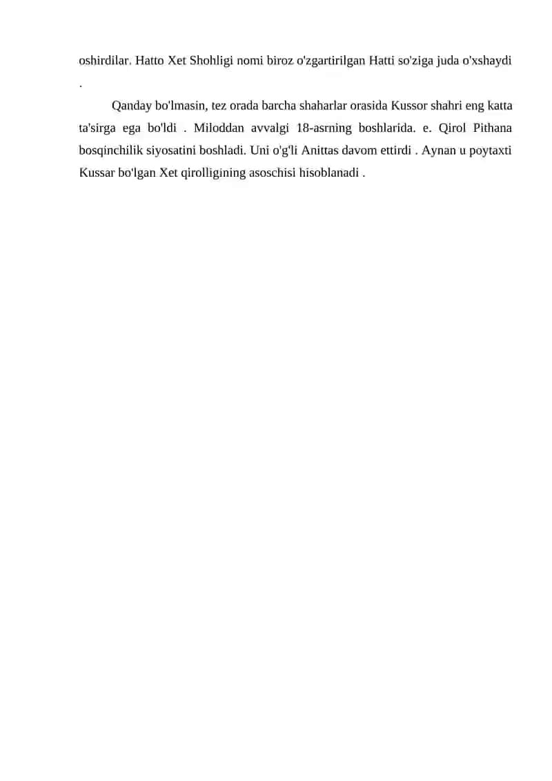Qadimgi Xett va Mitanni podsholigi 3