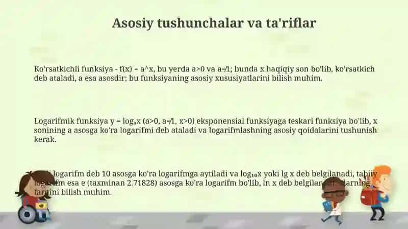 Asosiy tushunchalar va ayniyat almashinuvlari 3