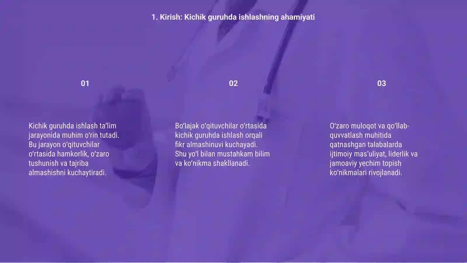 Kichik guruhda ishlashni takomillashtirish 3