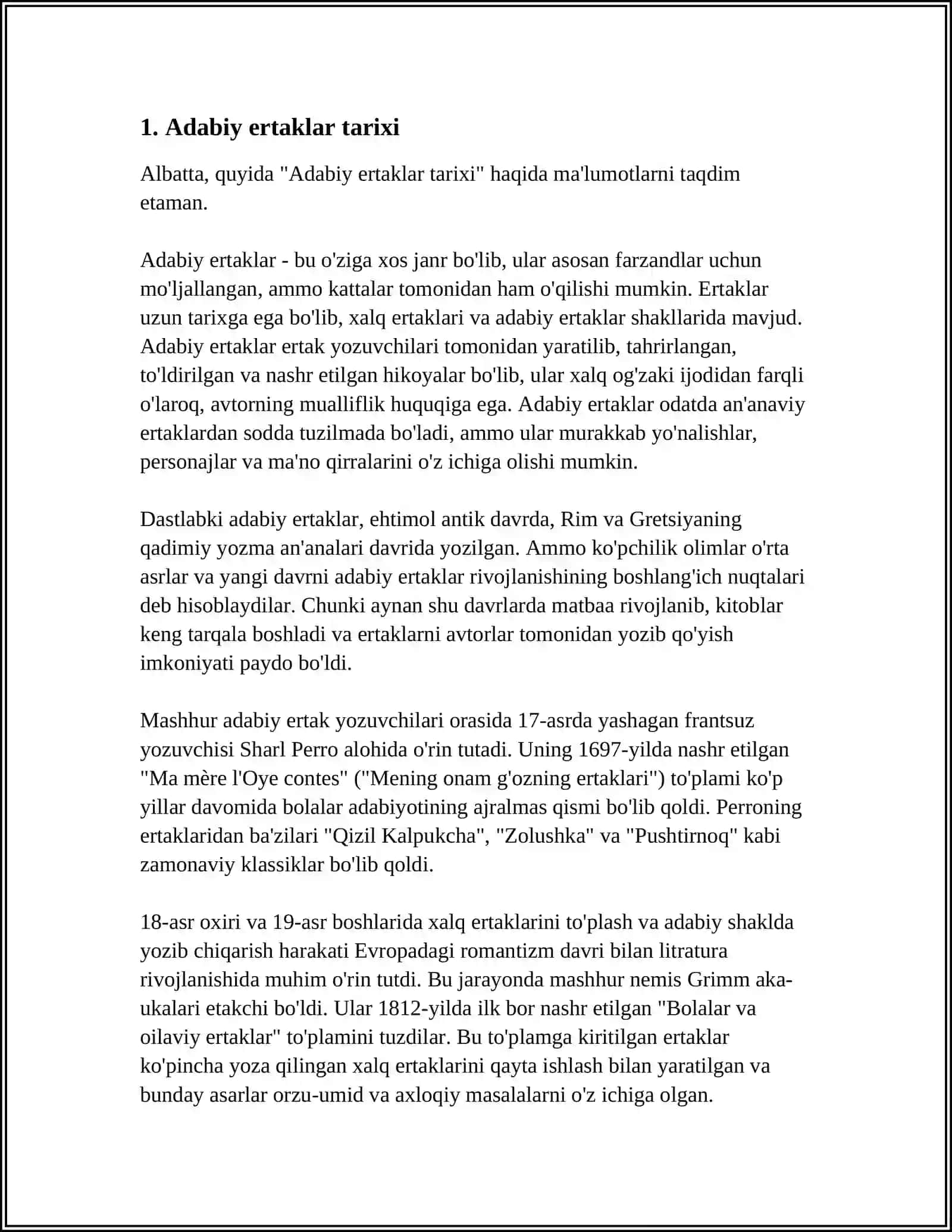 ADABIY ERTAKLAR VA ULARDAGI OBRAZLAR TAHLILI 3