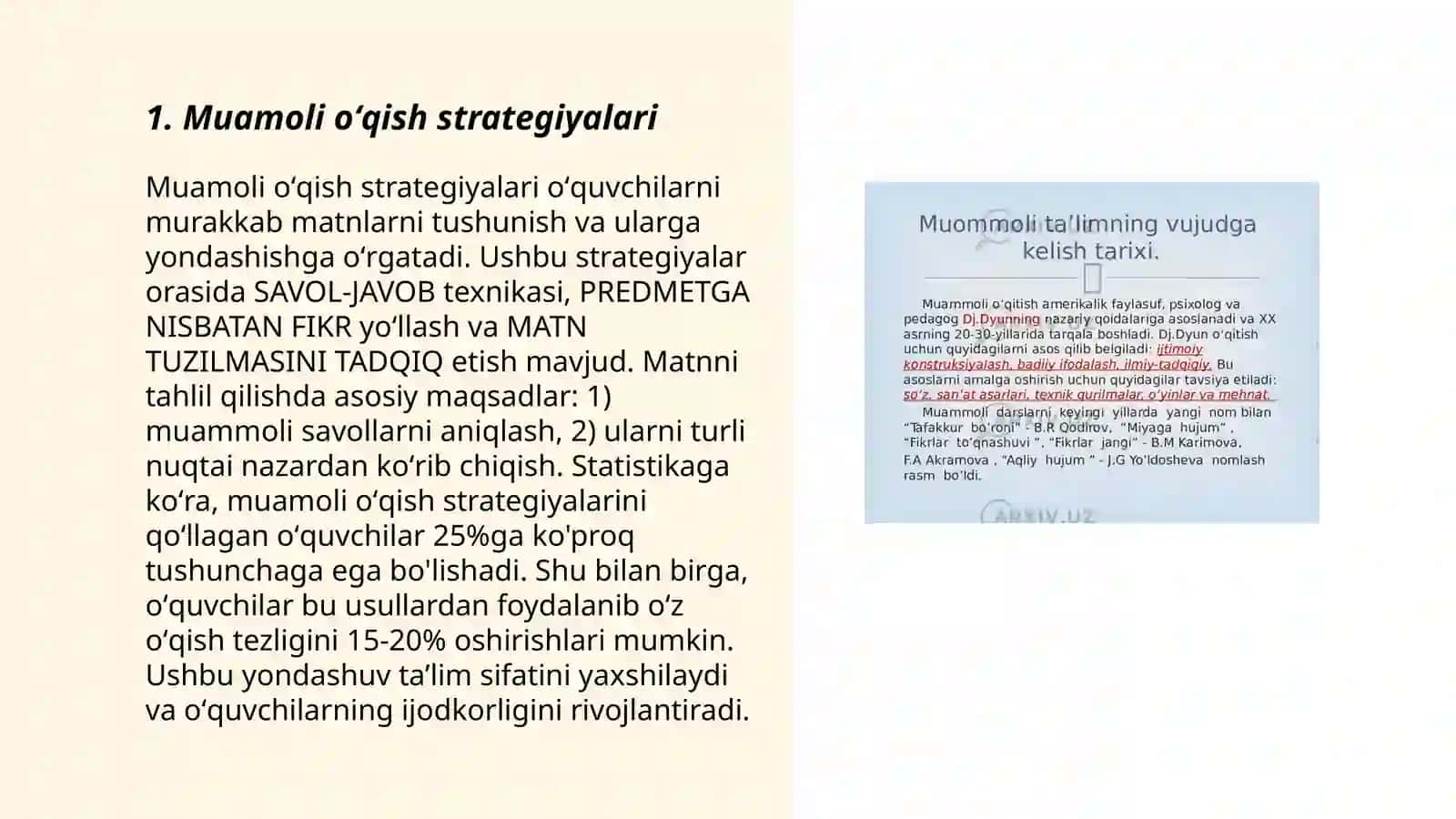 Muamoli oʻqish strategiyalari 3