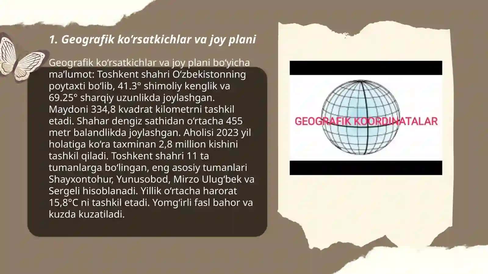 Geografik ko’rsatkichlar va joy plani 3