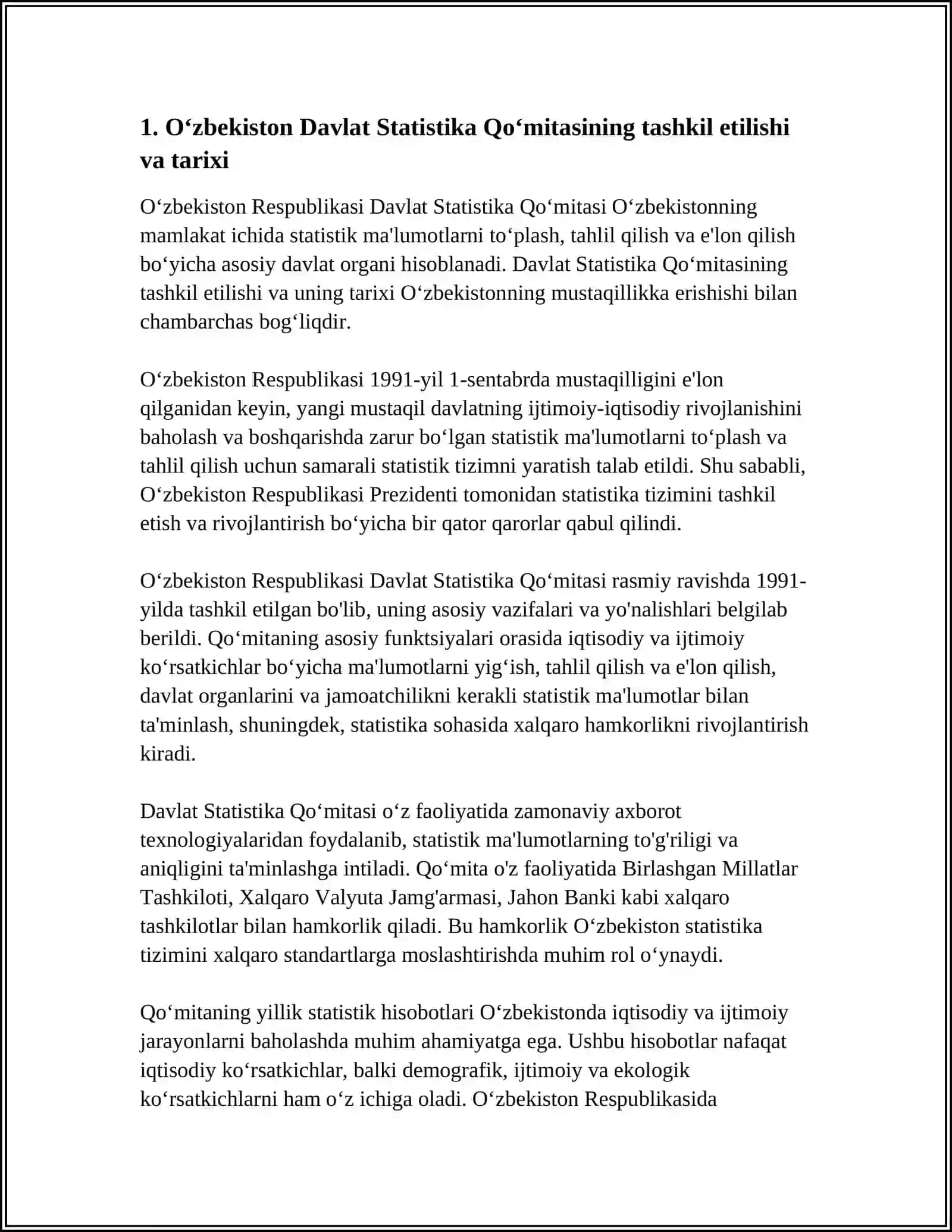 Oʻzbekiston Davlat Statistika Tizimi 3