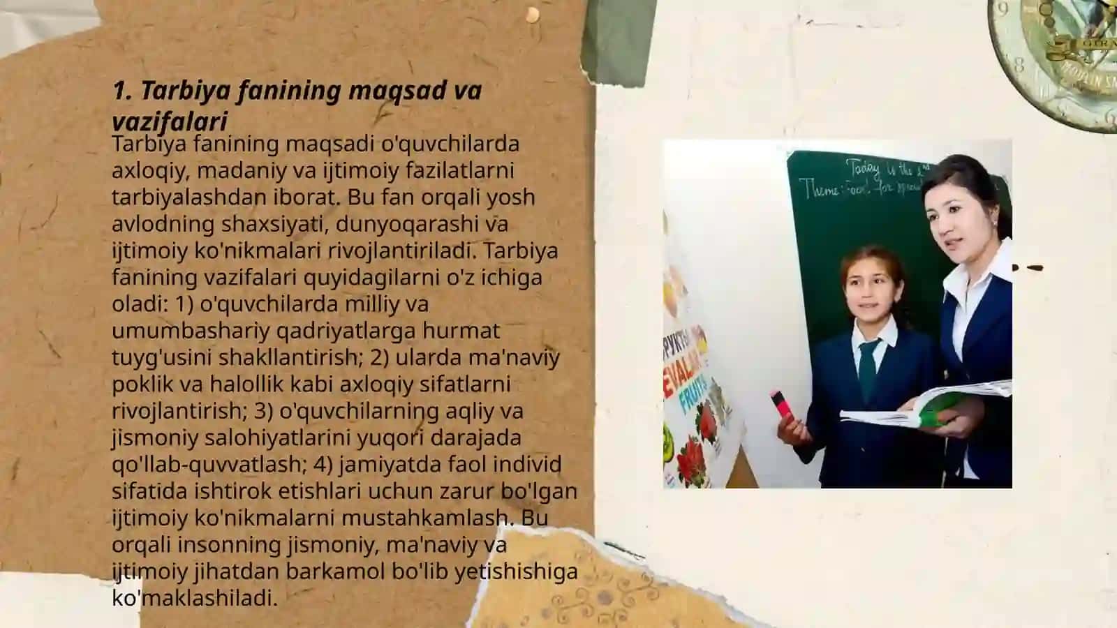 Tarbiya fanini o'rganamiz 3