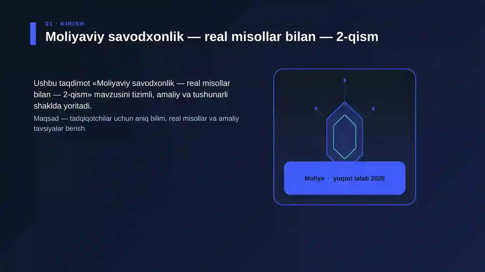 Moliyaviy savodxonlik — real misollar bilan — 2-qism 3