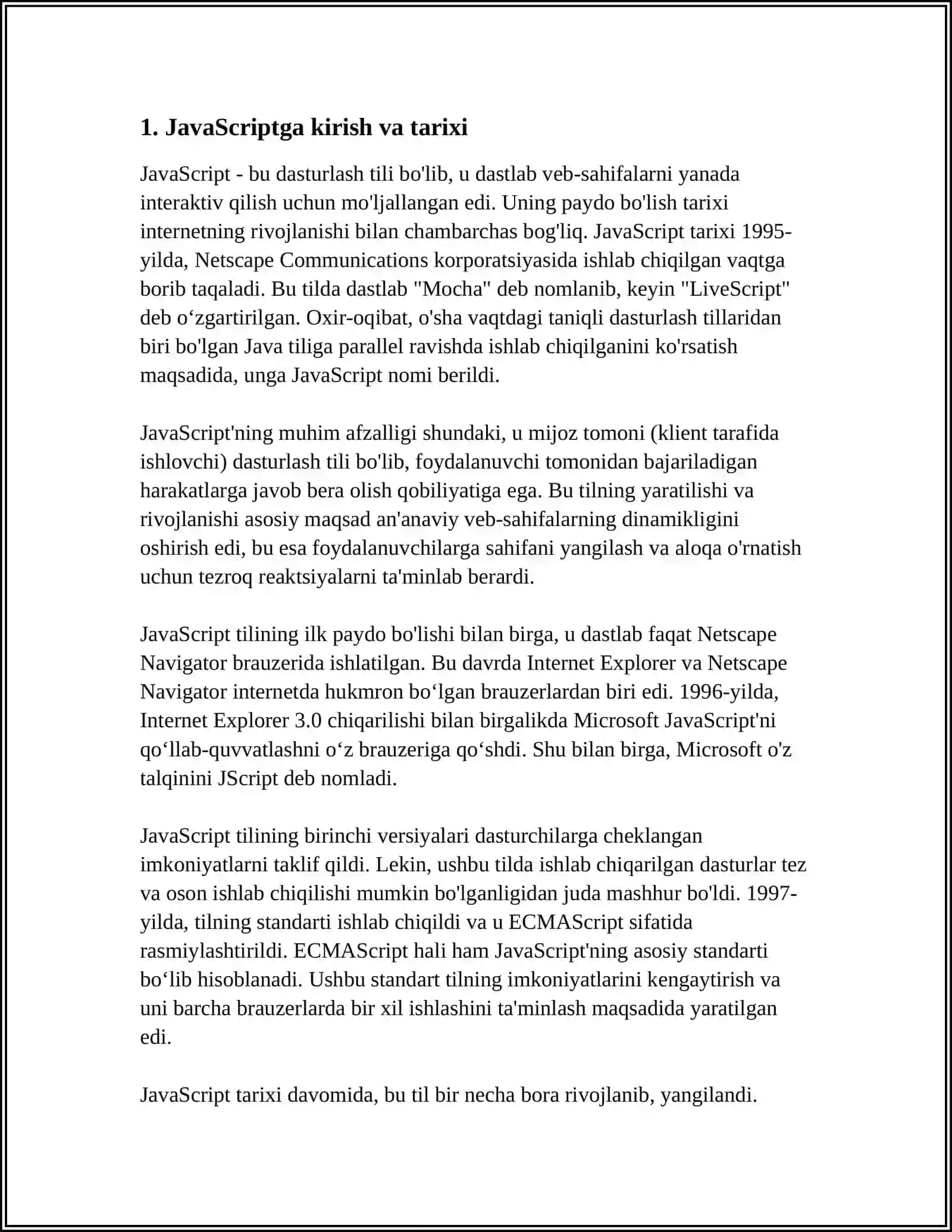 JavaScript ASOSLARI 3