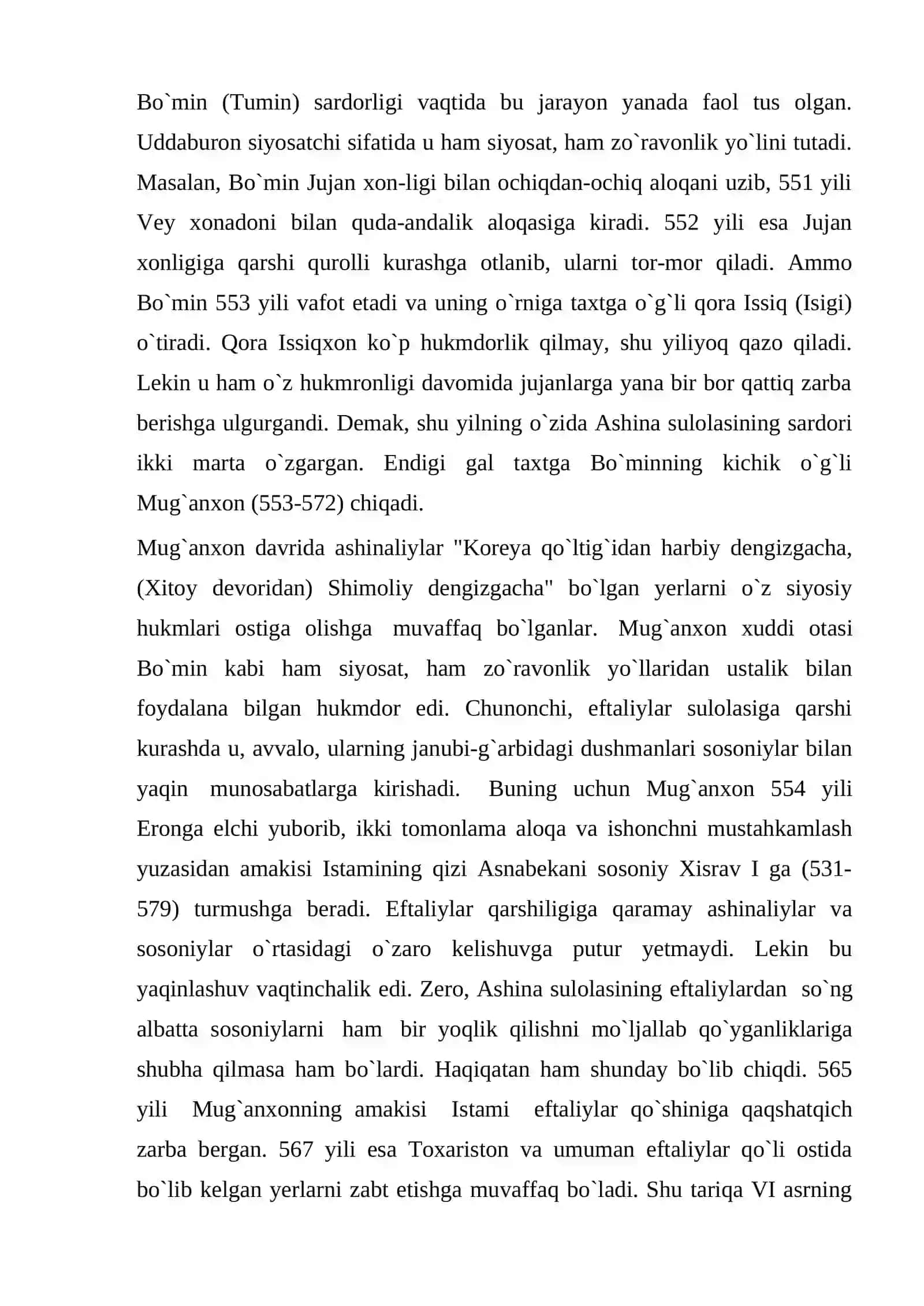Turk xoqonligi davrida Ashinaliylar sulolasi 3