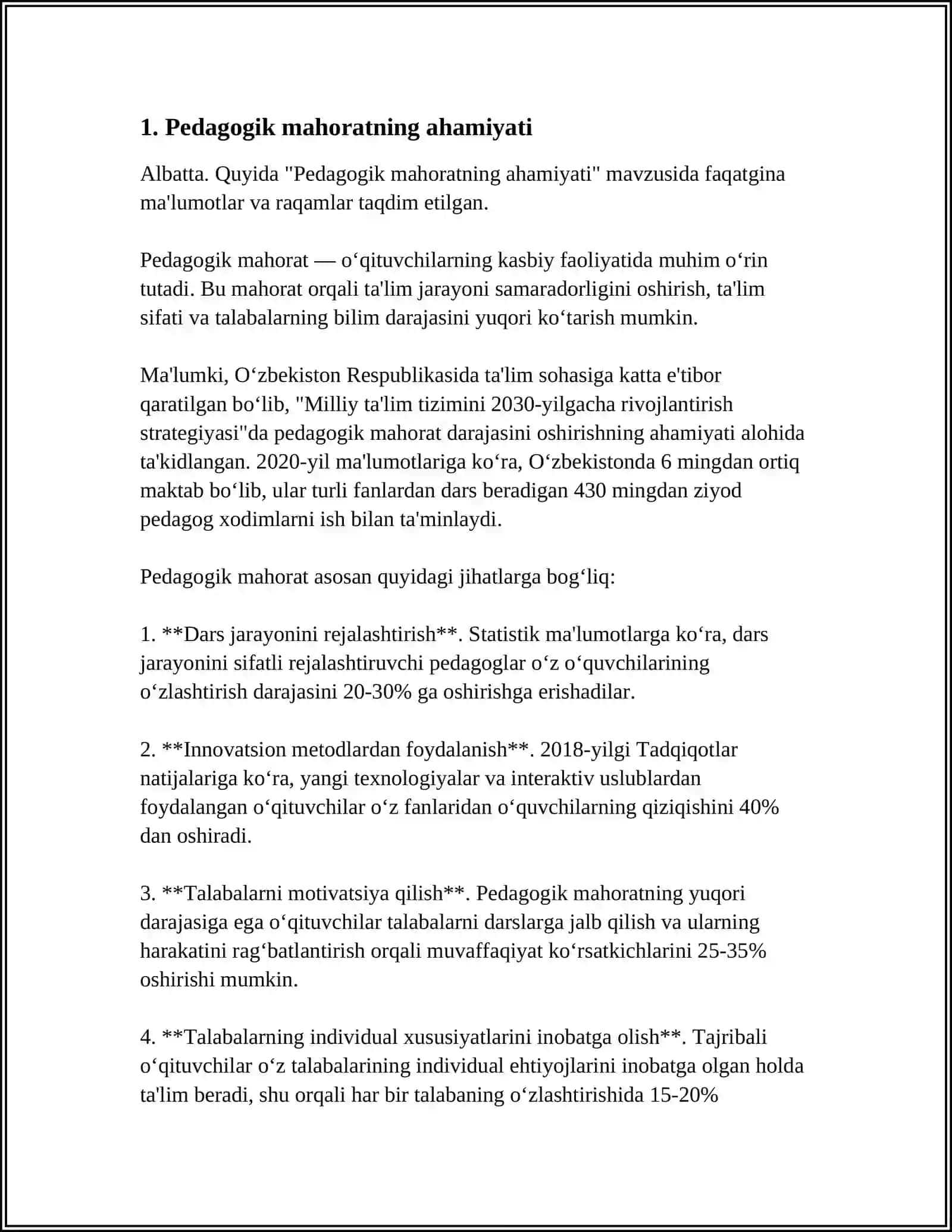 PEDAGOGIK MAHORAT VA TUSHUNCHA 3